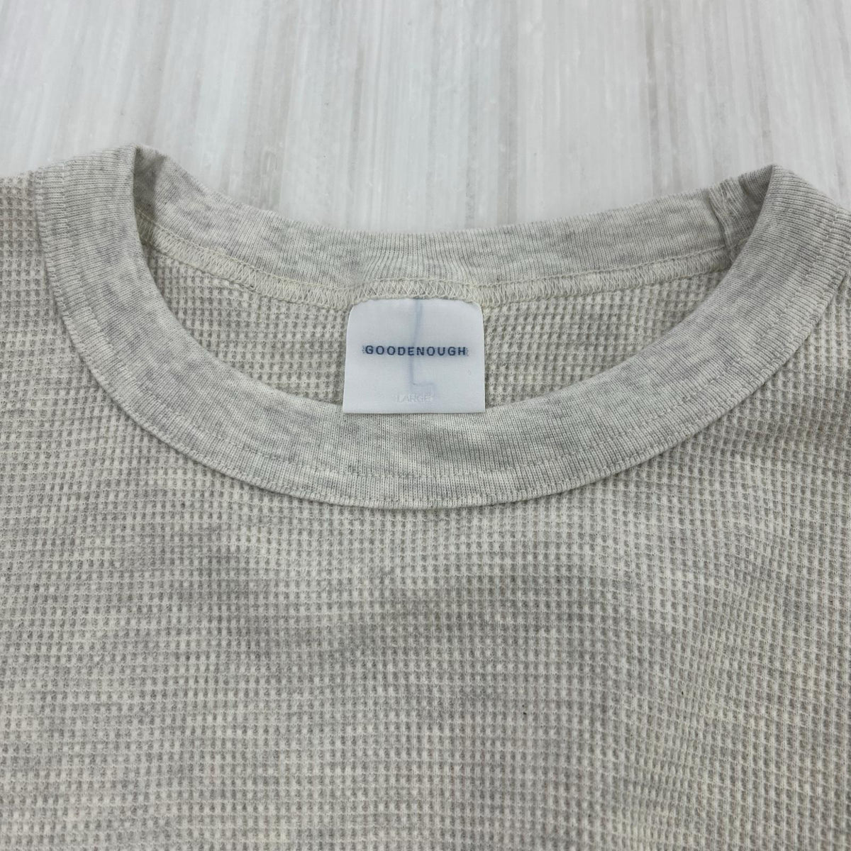 半袖Tシャツ 00s GDEH サーマルTシャツ (L) ナチュラル×ワイン L
