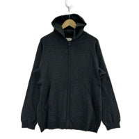 パーカー ジップアップ ニットパーカー(L) チャコールグレー L