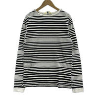 半袖Tシャツ ボーダー L/S (L) ホワイト×ネイビー L