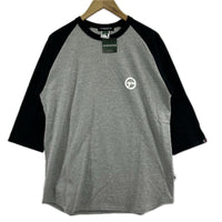 長袖Tシャツ ラグランTシャツ GE-107010 (3) グレー×ブラック 3