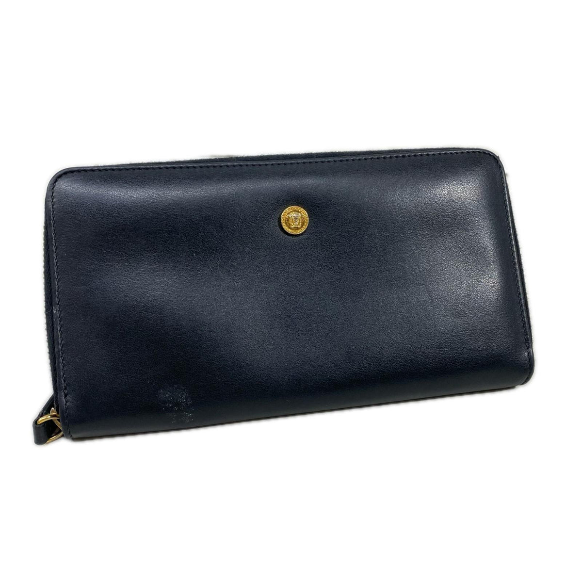 VERSACE レザー長財布 黒