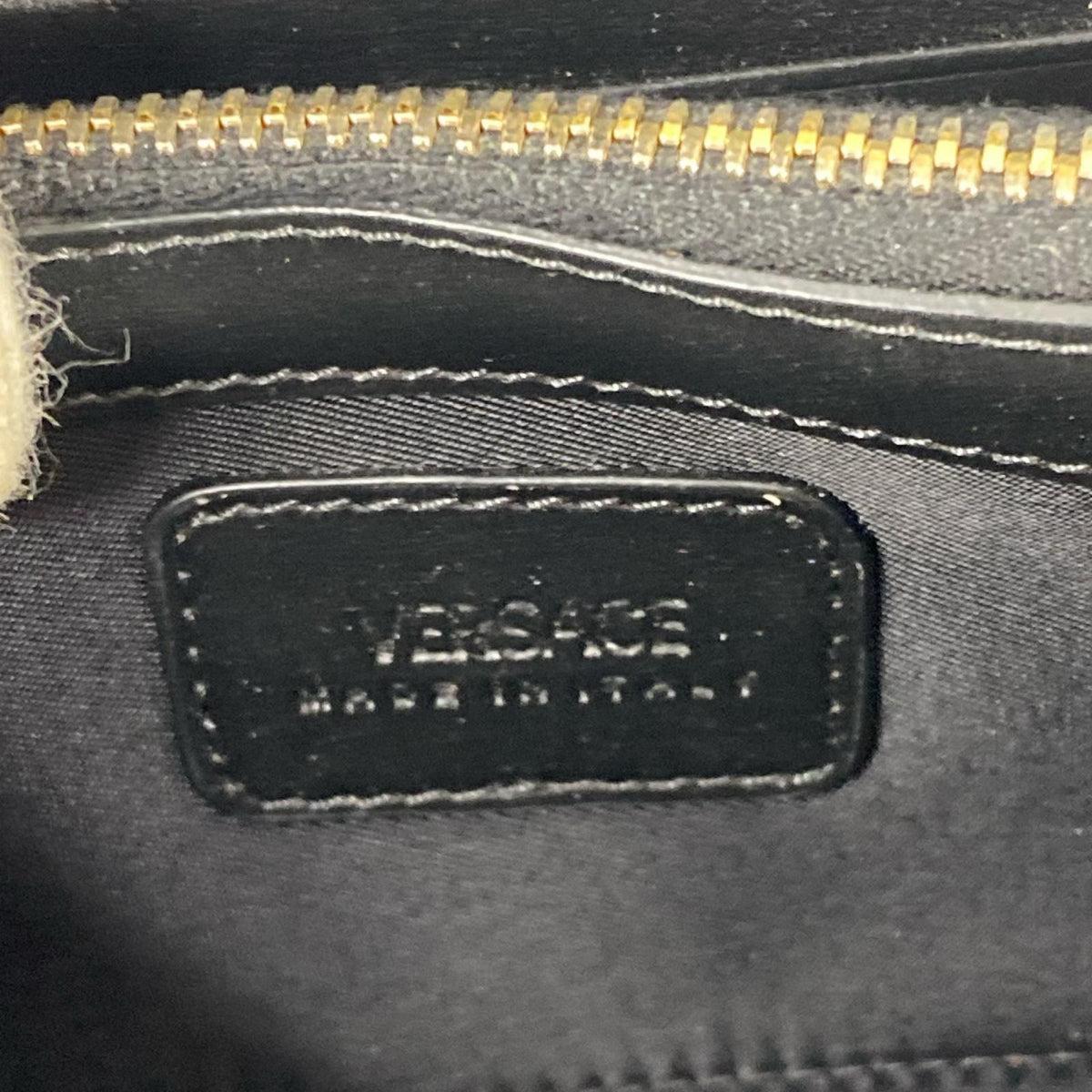 VERSACE レザー長財布 黒