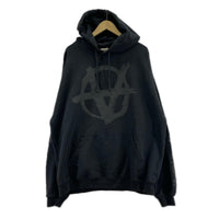 パーカー DOUBLE ANARCHY LOGO HOODIE S S ブラック