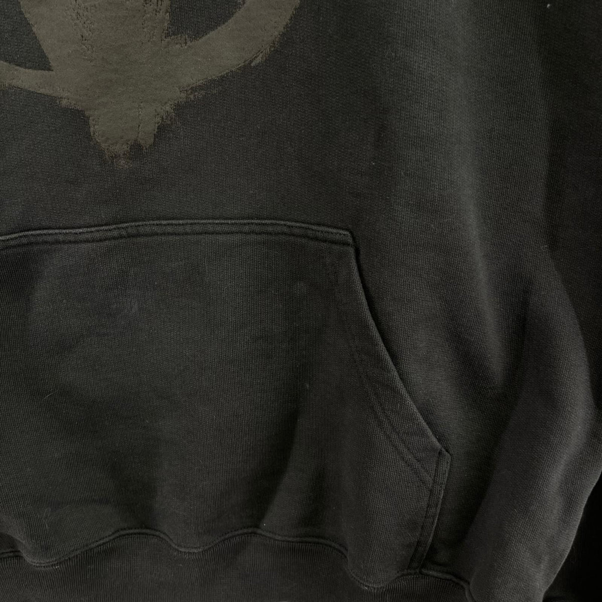 パーカー DOUBLE ANARCHY LOGO HOODIE S S ブラック