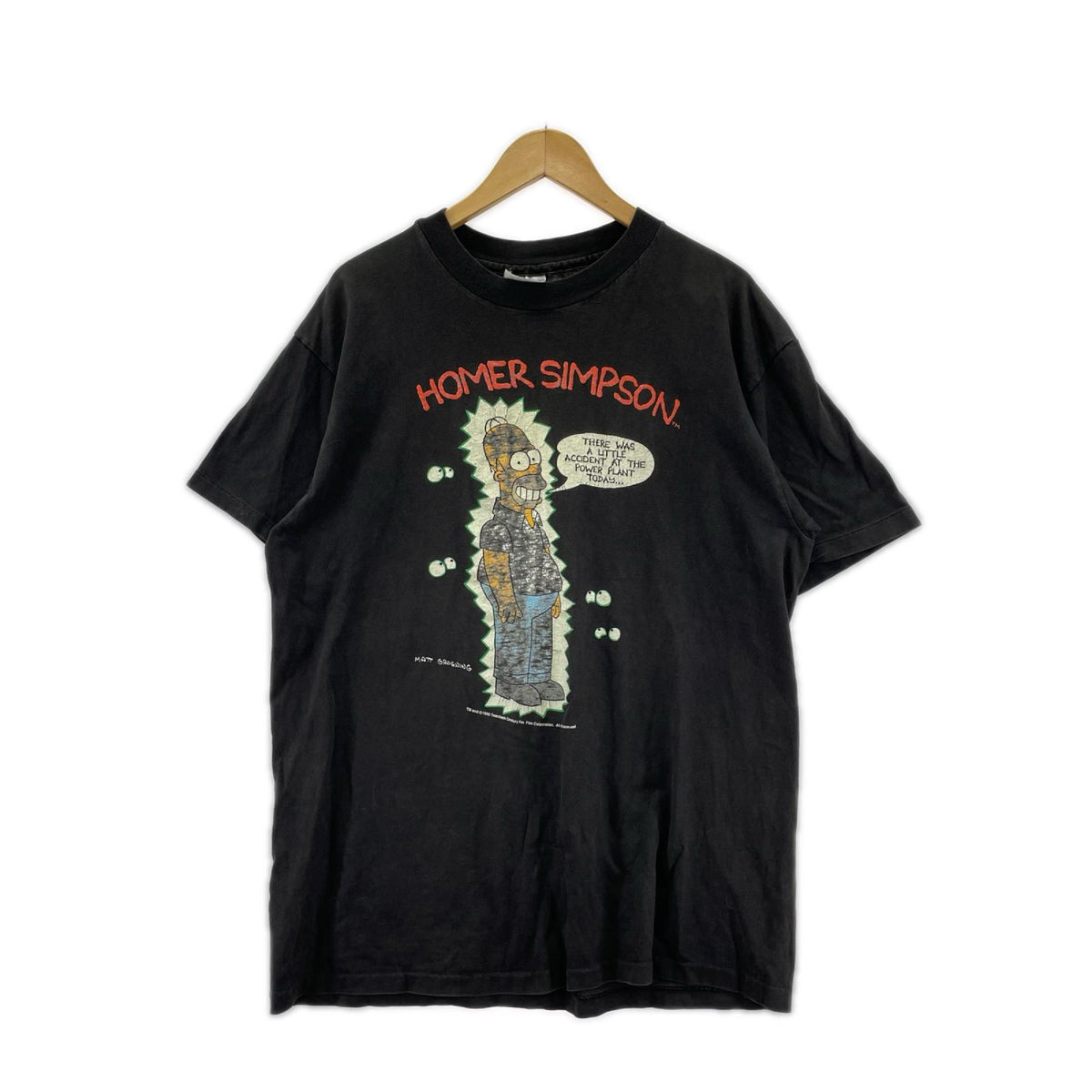 半袖Tシャツ 90s SIMPSON 黒 (XL) ブラック