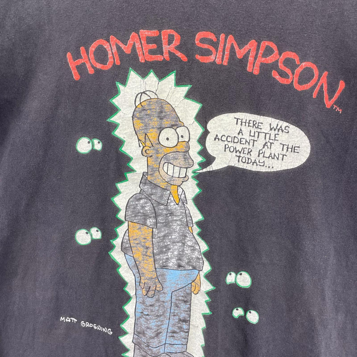 半袖Tシャツ 90s SIMPSON 黒 (XL) ブラック