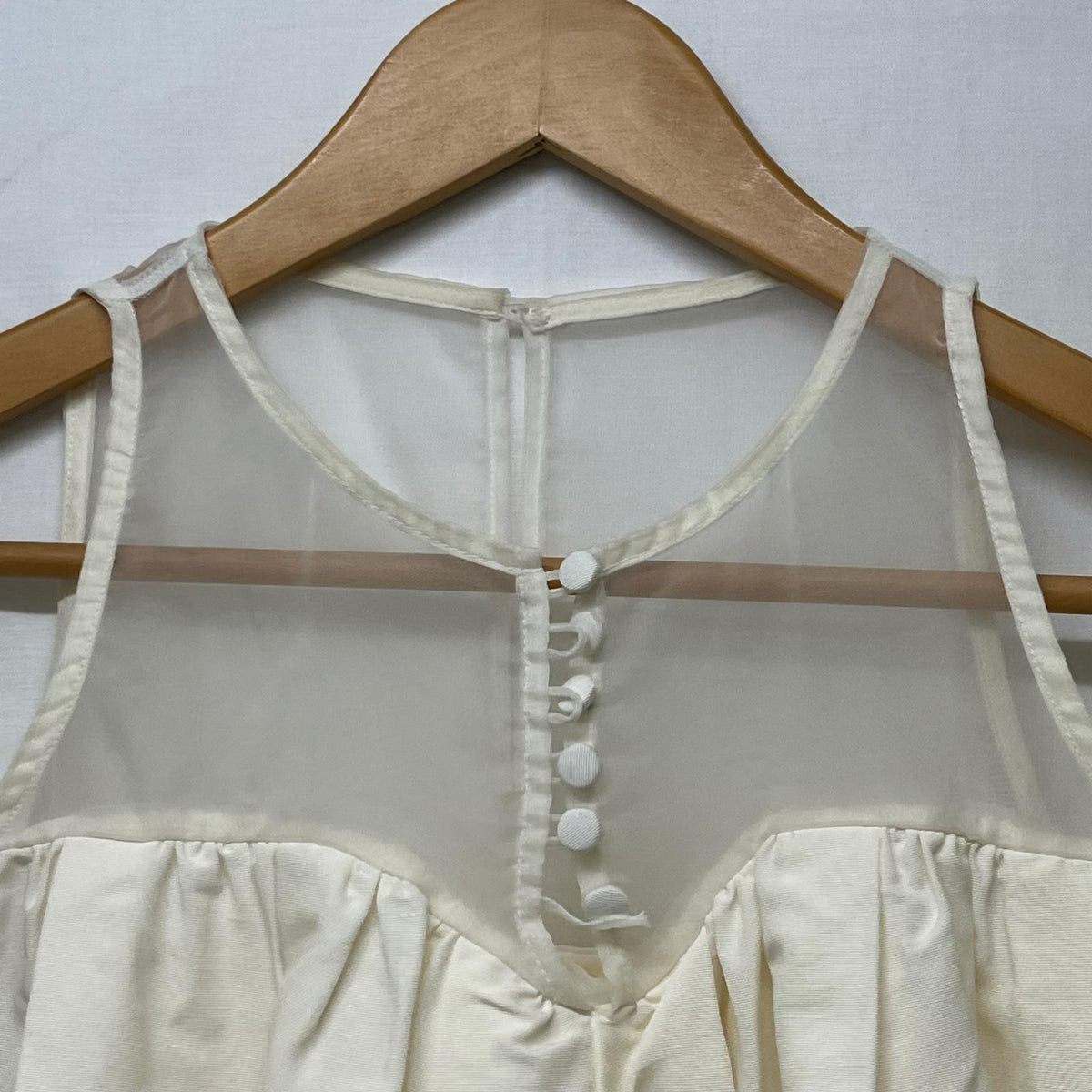 その他トップス anuans スプレッドフレアブラウス sizeF ホワイト フリー