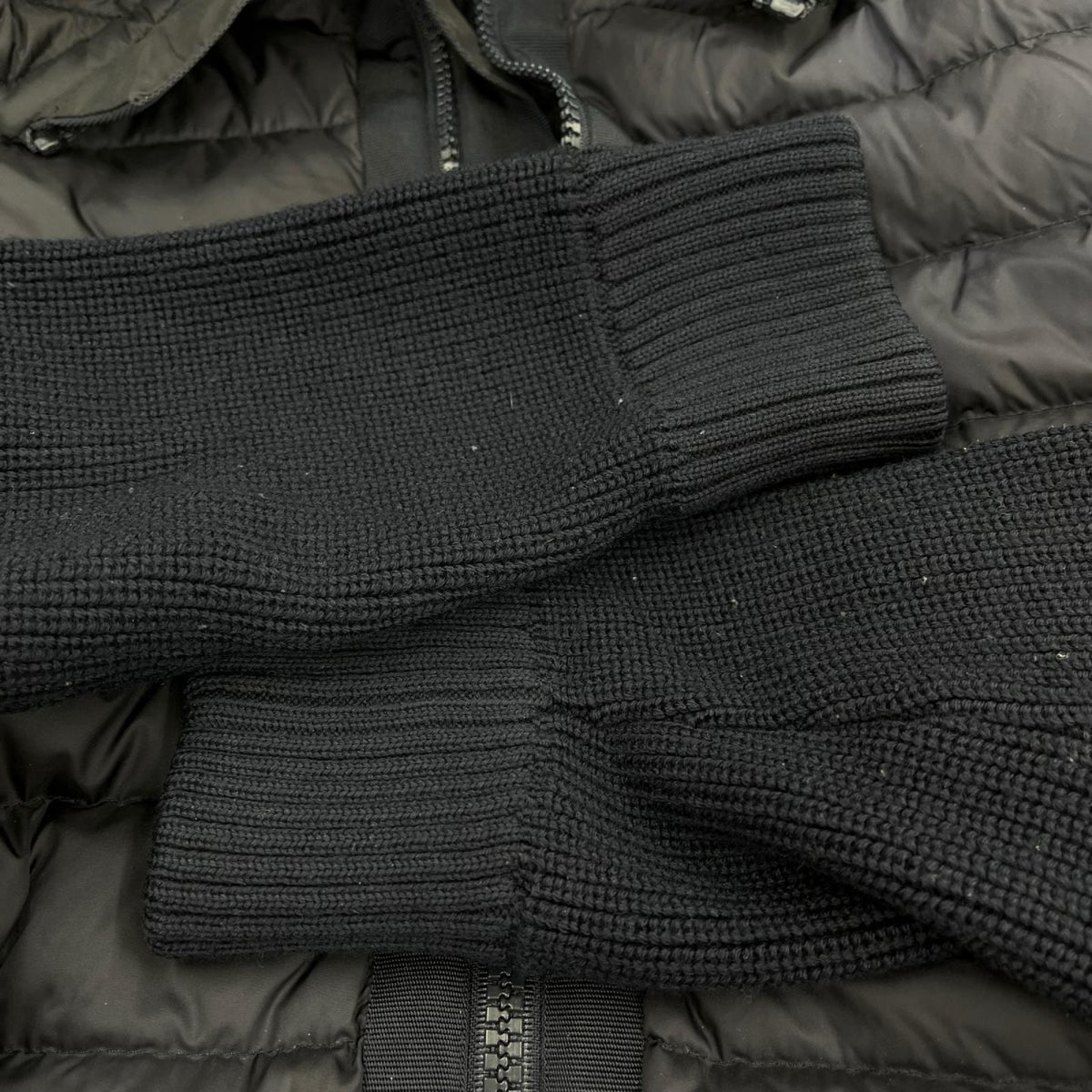 ジャケット MONCLER CARDIGAN TRICOT ニット切替ダウンジャケット L ネイビー L ネイビー