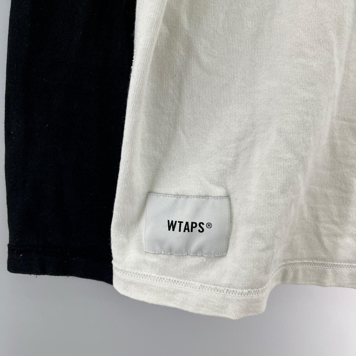長袖Tシャツ WTAPS IAN / LS COTTON ラグランカットソー 03 ホワイト×ブラック