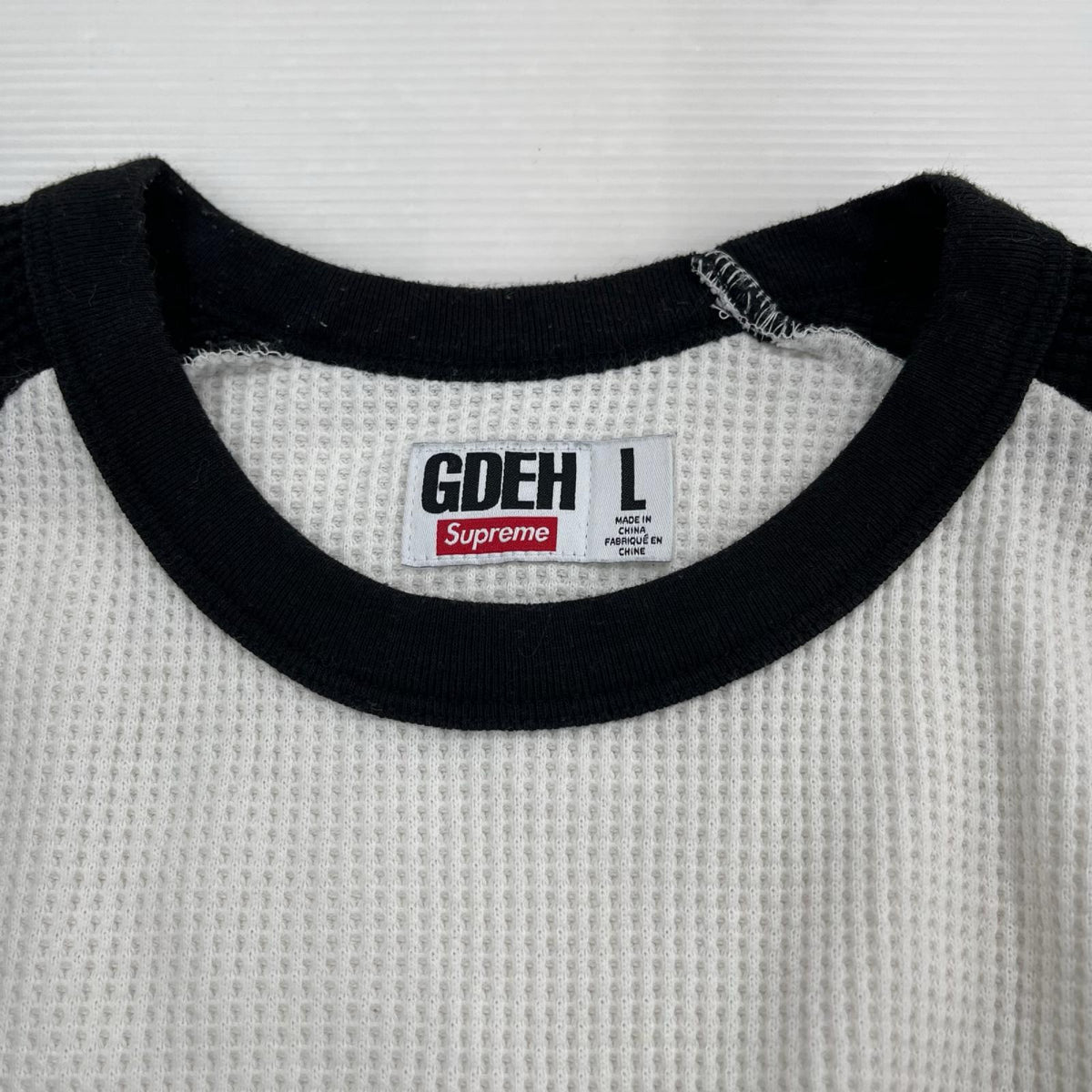 長袖Tシャツ Supreme×GOODENOUGH 25SS fuck Thermal L ホワイト×ブラック L ホワイト