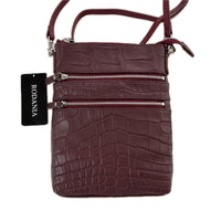 ショルダーバッグ RODANIA クロコダイル革 RED レッド