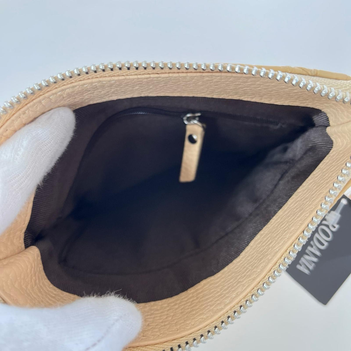 ショルダーバッグ RODANIA クロコダイル革 BEG ベージュ