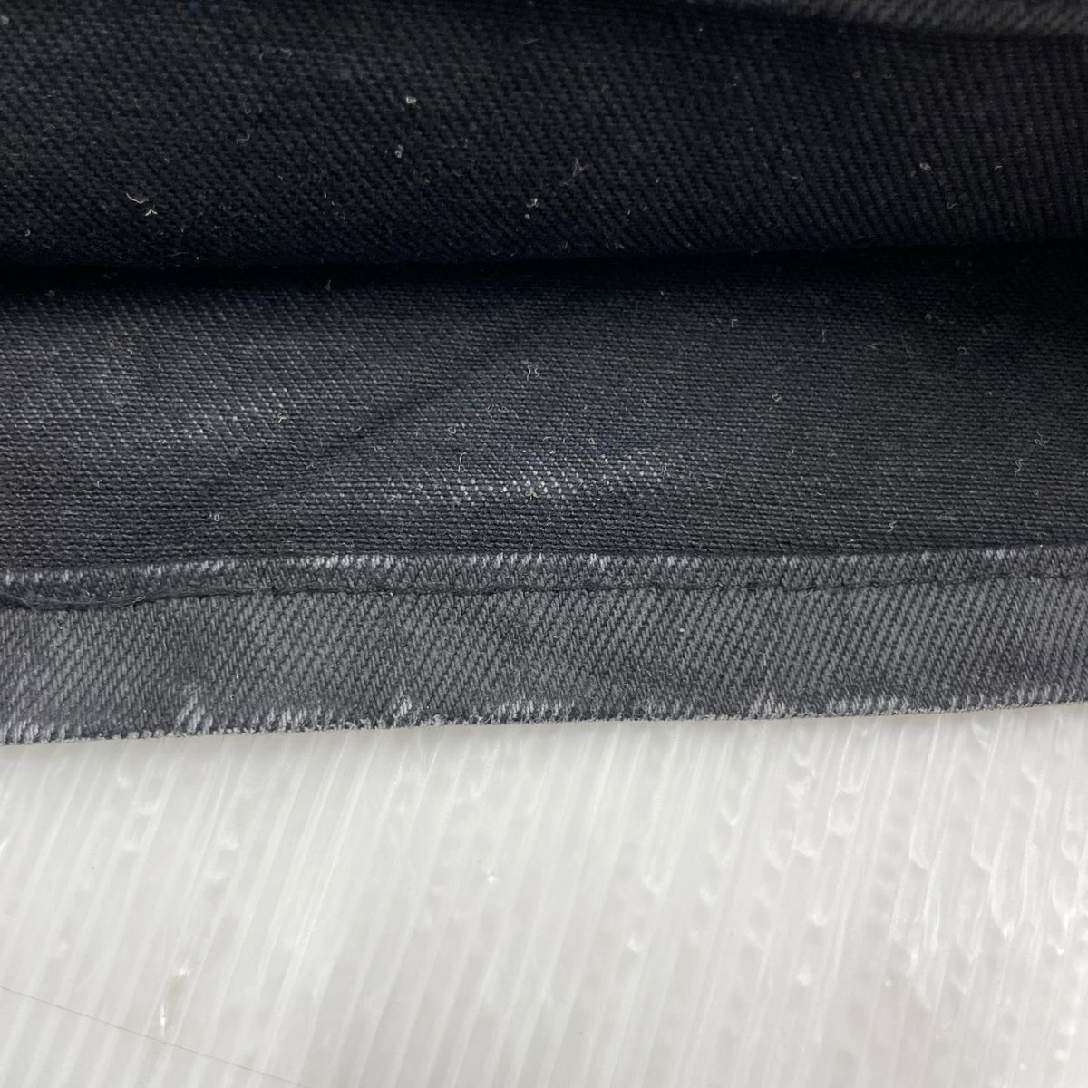 デニムパンツ asapmode Waxed Stacked Pants L ブラック