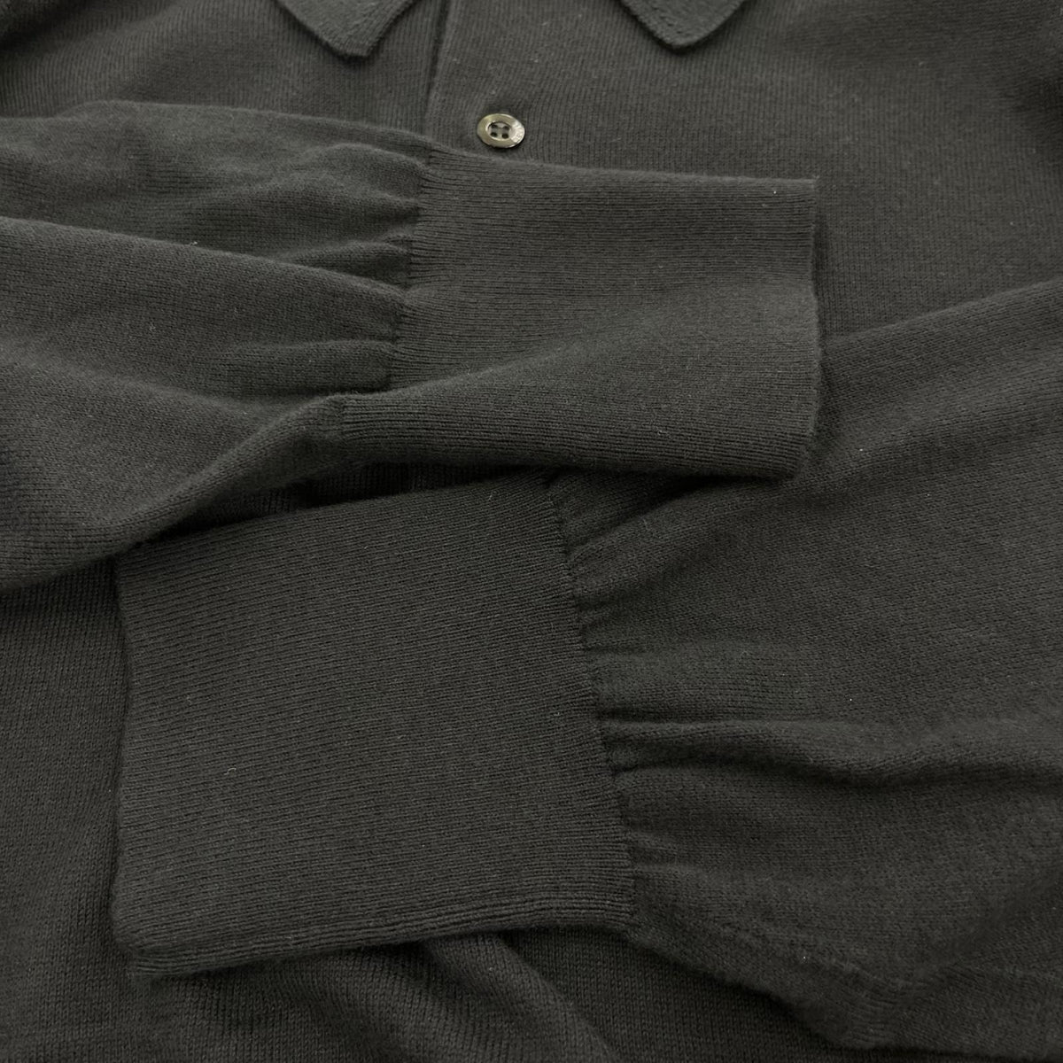長袖Tシャツ KNIT POLO LONG SLEEVE SQ-26SS-KN-03 M ブラック