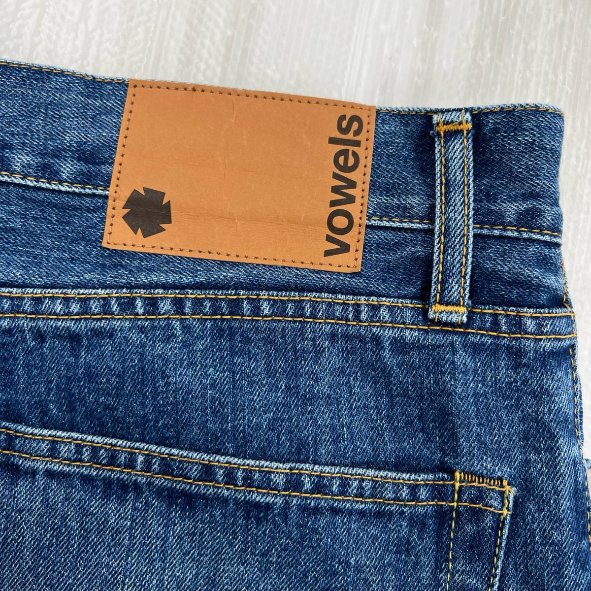 デニムパンツ vowels Baggy Denim W32 ブルー