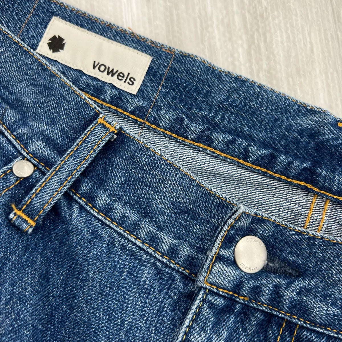 デニムパンツ vowels Baggy Denim W32 ブルー