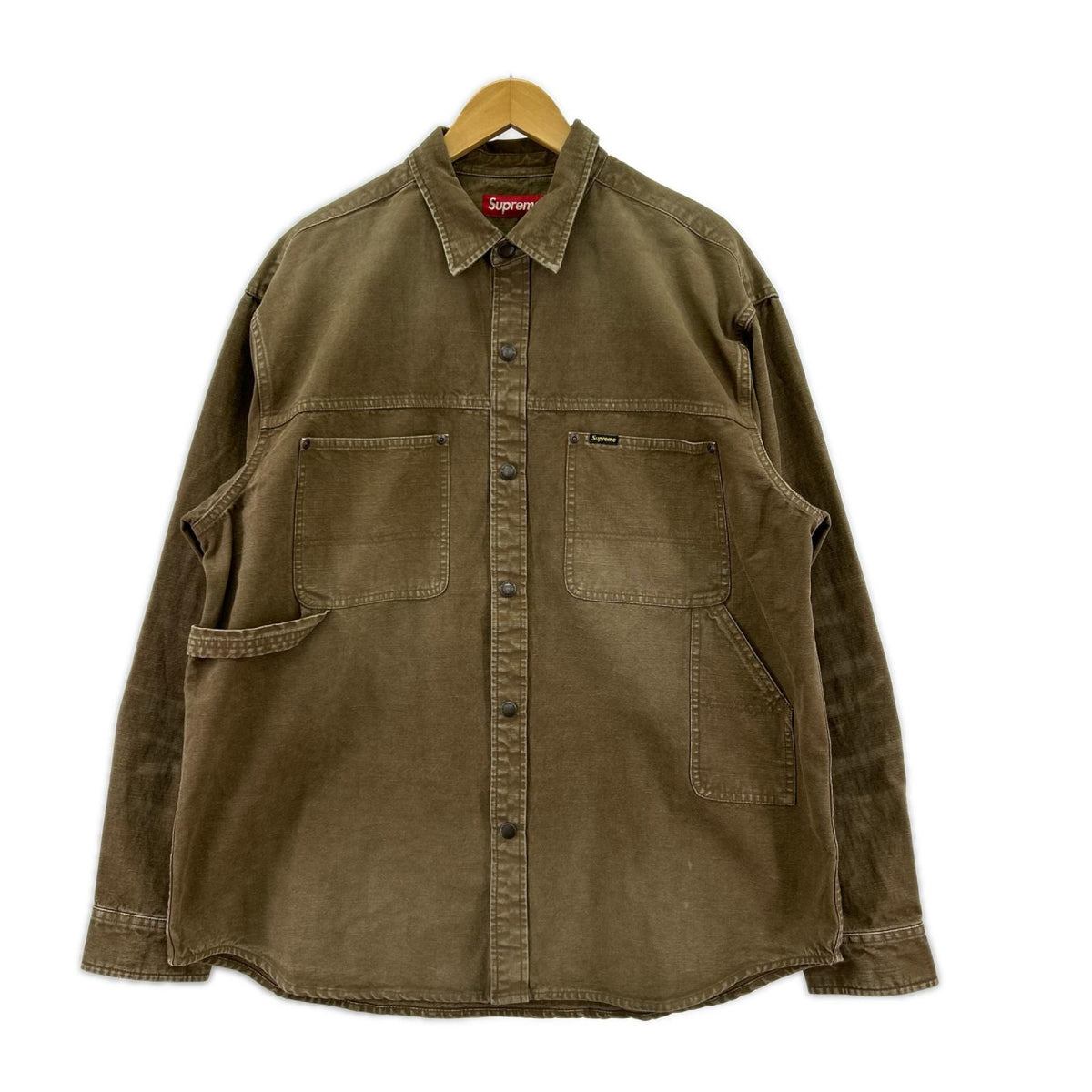 ジャケット Supreme 26ss Worn Snap Painter Shirt L ブラウン L ブラウン