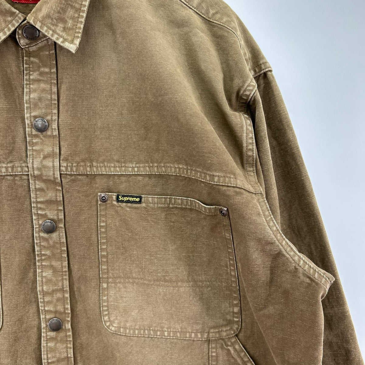 ジャケット Supreme 26ss Worn Snap Painter Shirt L ブラウン L ブラウン
