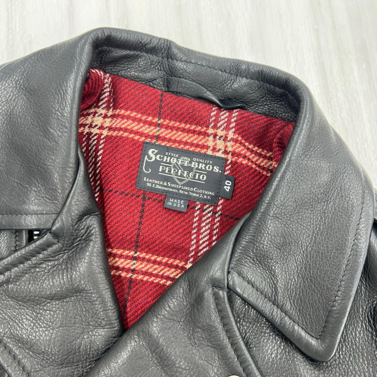 レザージャケット 528US COW NEW NAKED D-POCKET RIDERS 40 ブラック