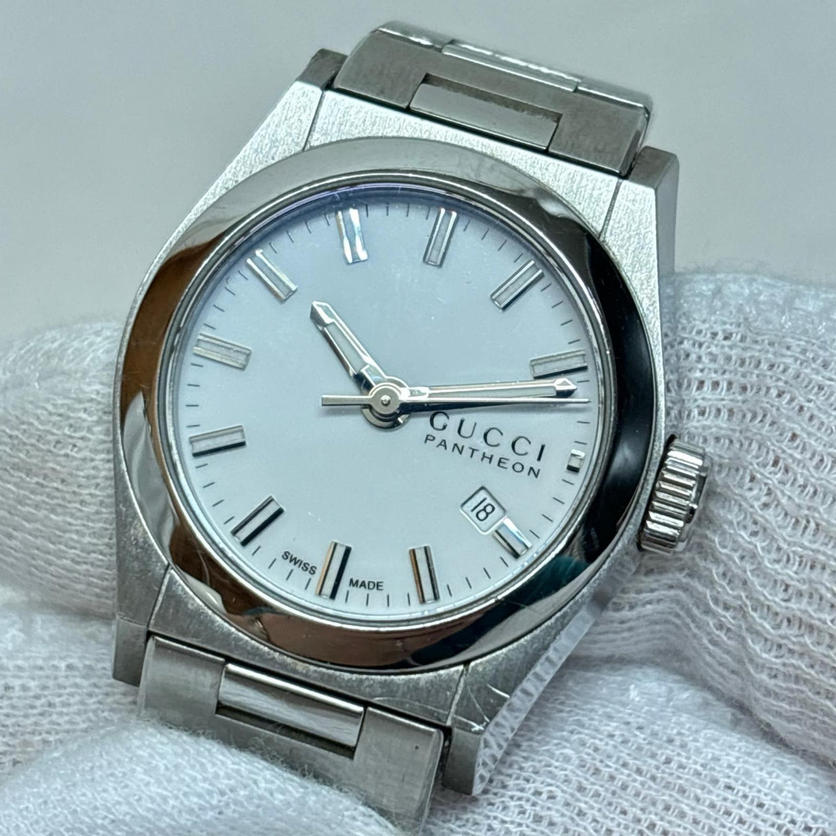 グッチ/パンテオン/115.5/電池交換済み レディースQZ 115.5 GUCCI 腕時計