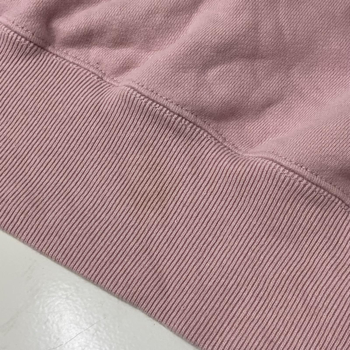 スウェット 6 ROKU 24SS クルーネックプルオーバースウェット ピンク ピンク
