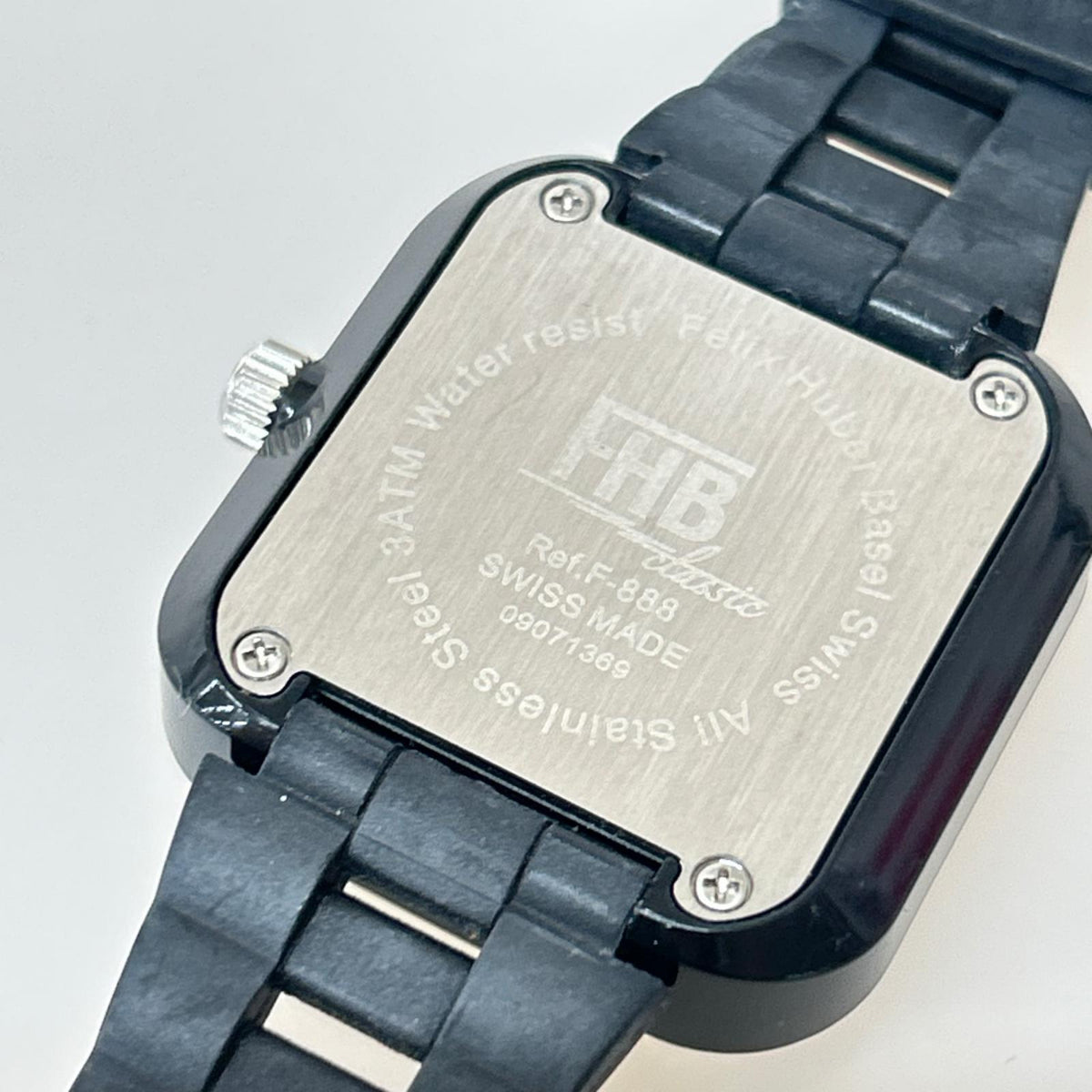 腕時計 FHB F-888 スクエア ブラック