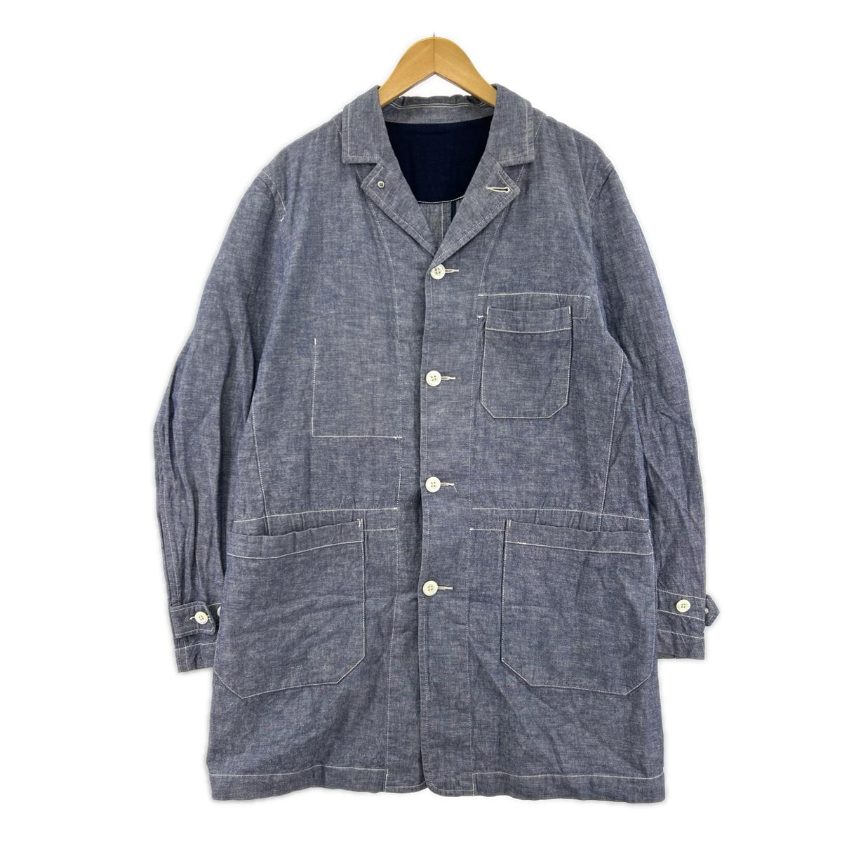 ジャケット FRECY&CLOSTER カバーオール型 コットンリネン 薄紫 (L) L