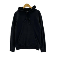 パーカー homme フロントロゴプリント パーカー 黒 T0 ブラック