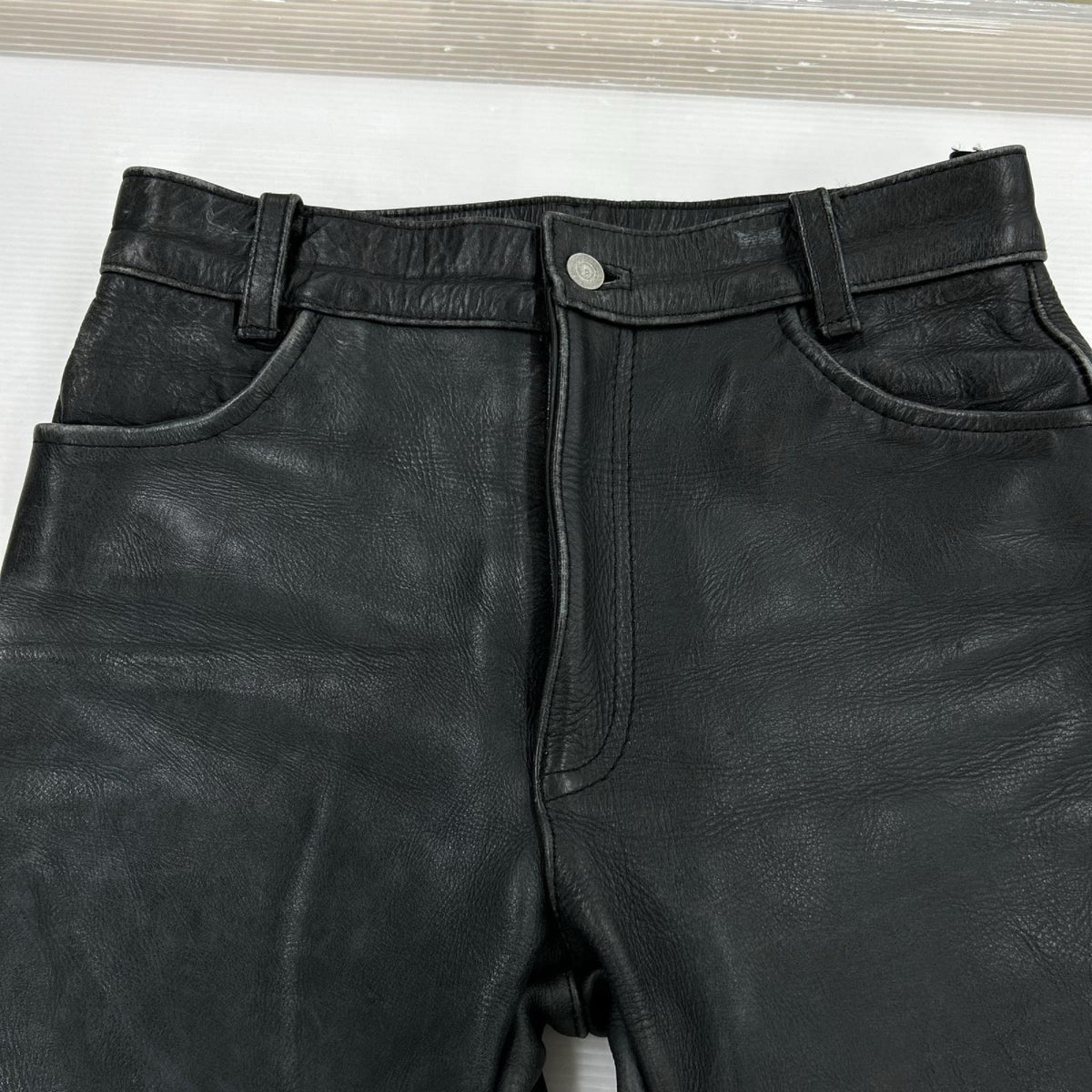 パンツ SV.STONE レザーパンツ BLK W29 29 ブラック