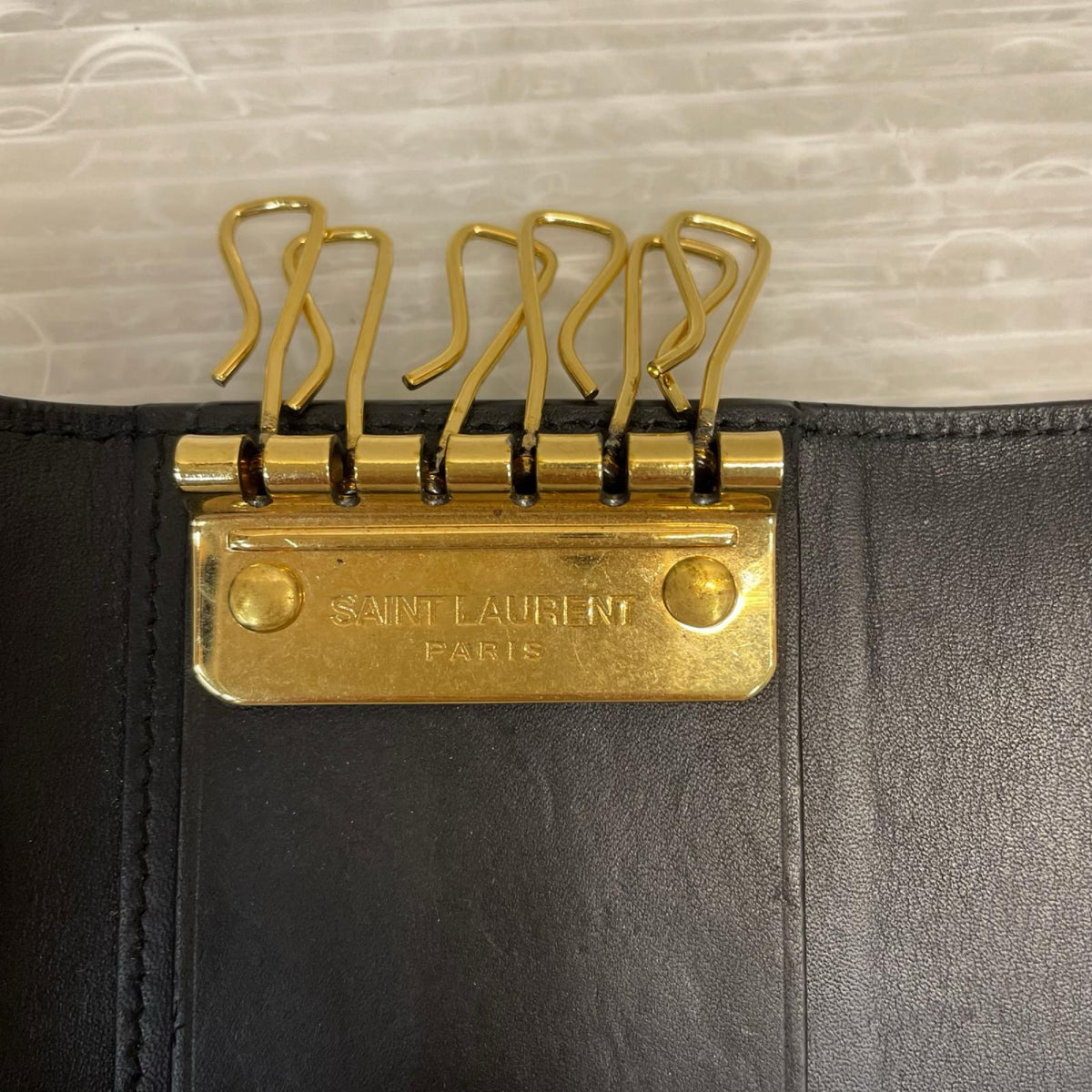 SAINT LAURENT 6連 レザーキーケース