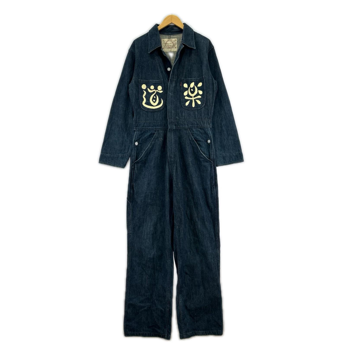 オーバーオール EVISU 道楽 デニムジャンプスーツ インディゴ 40