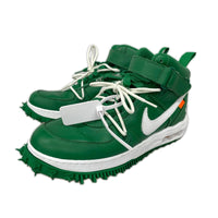 スニーカー NIKE ×Off-White Air Force 1 Mid SP 緑 28.5cm (US10 1/2 UK10 EU47) グリーン