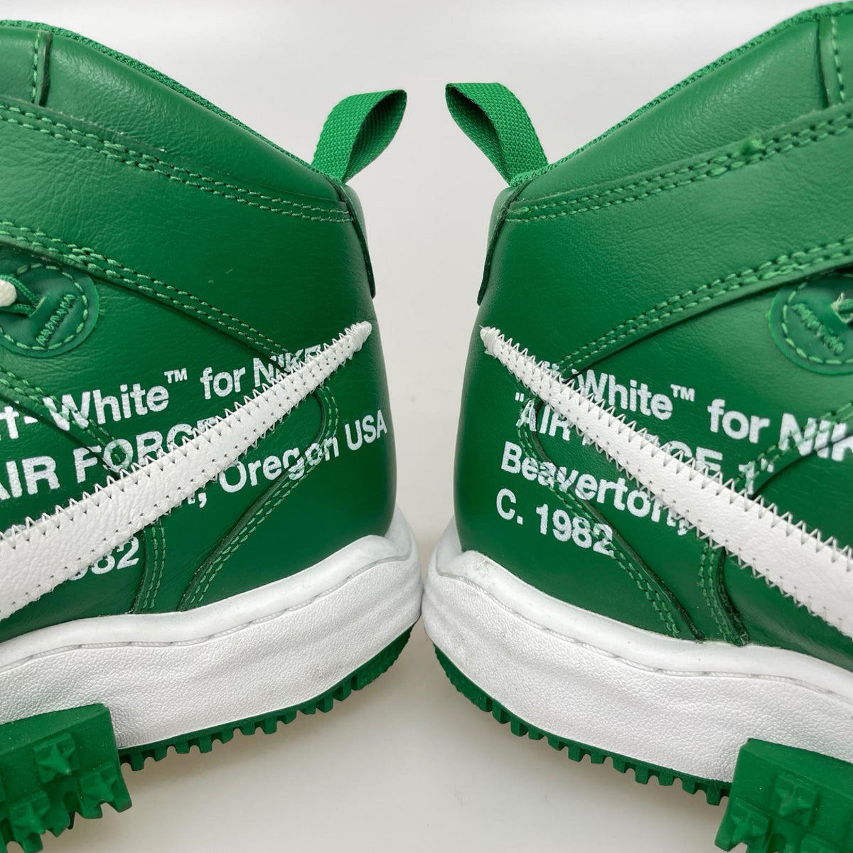 スニーカー NIKE ×Off-White Air Force 1 Mid SP 緑 28.5cm (US10 1/2 UK10 EU47) グリーン