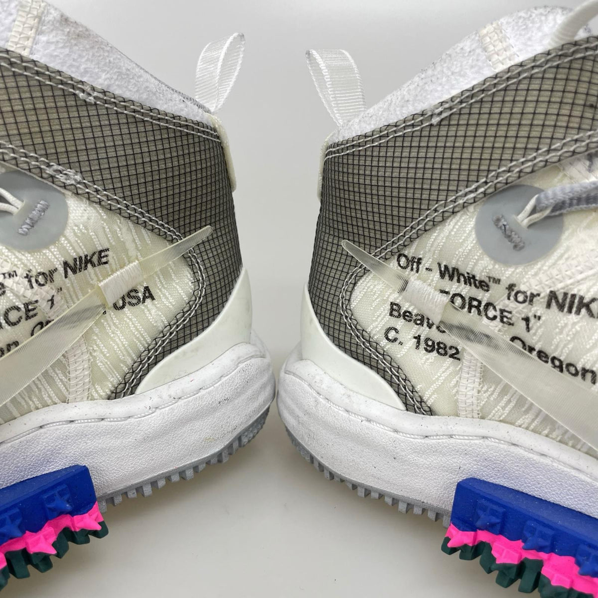 スニーカー NIKE ×Off-White Air Force 1 Mid 白 26.5cm (US8 1/2 UK8 EU43) ホワイト