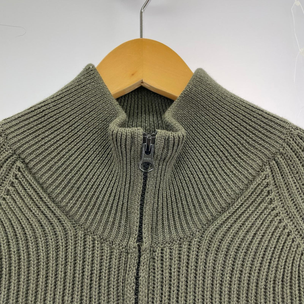 ニット C.P.Company ドライバーズジップ ニットジャケット カーキ 50 カーキ