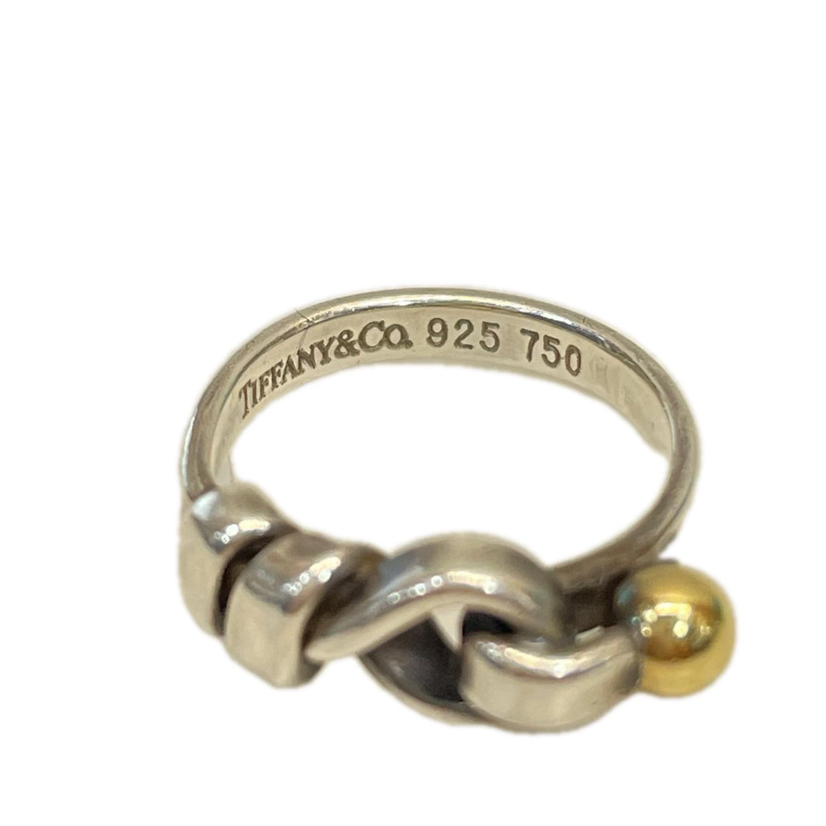 Tiffany&Co. フラットワイヤー ラブノット リング