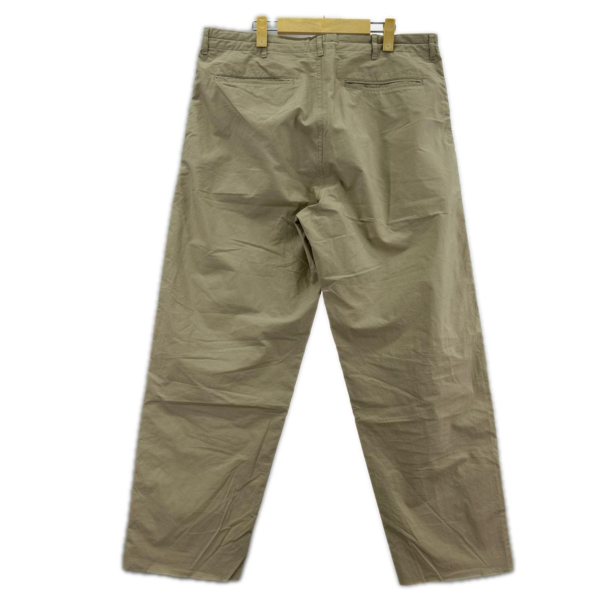 パンツ AURALEE SELVEDGE WEATHER CLOTH EASY PANTS A8SP03WC (4) 4 ベージュ