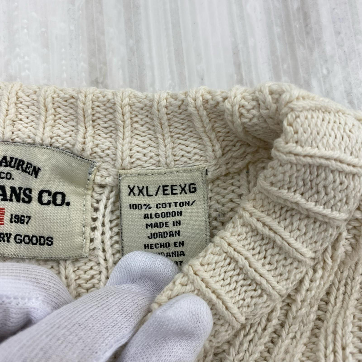 ニット 00S JEANS ベージュ (XXL) ホワイト