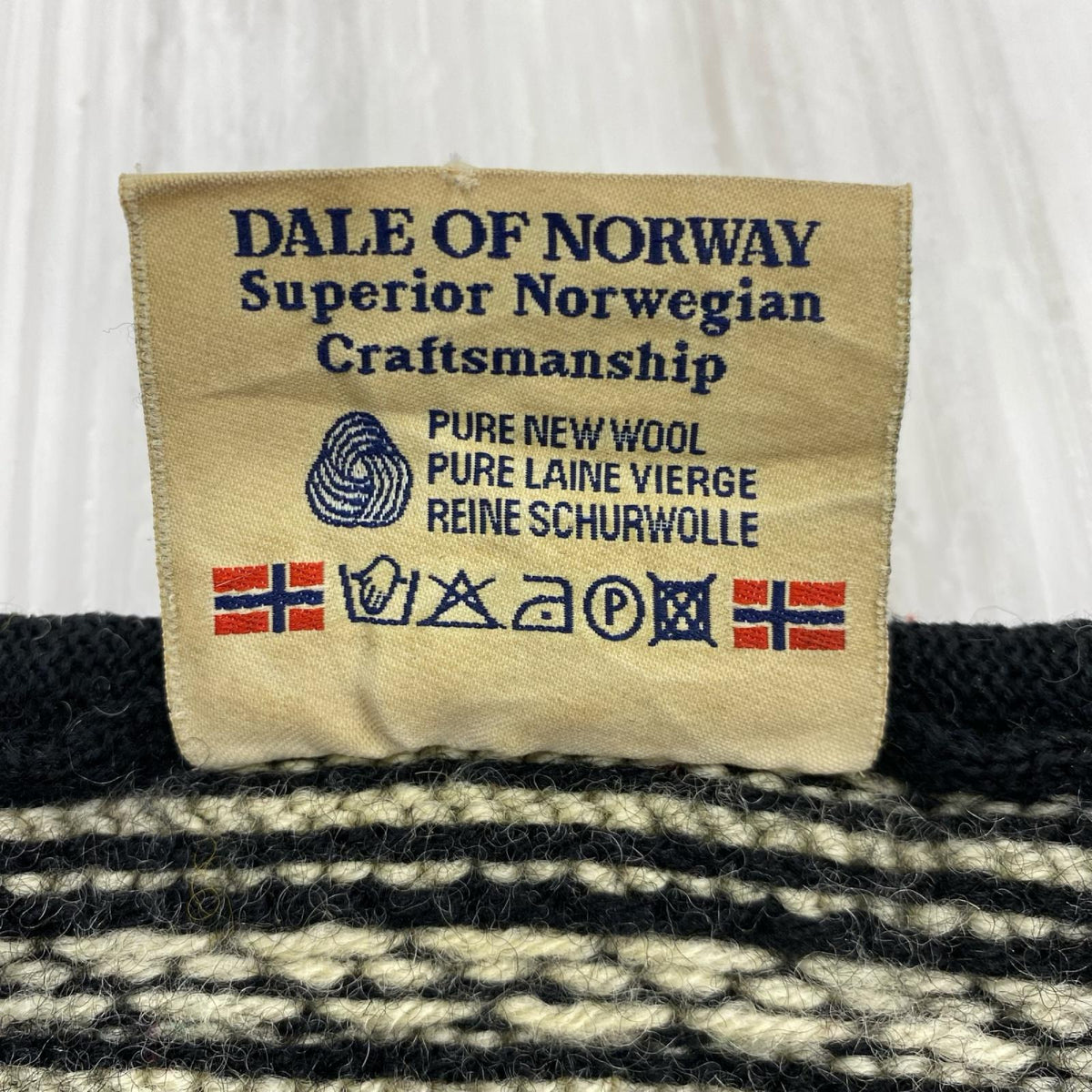 ニット 80-90s DALE OF NORWAY ノルディック柄 BLK XL ブラック