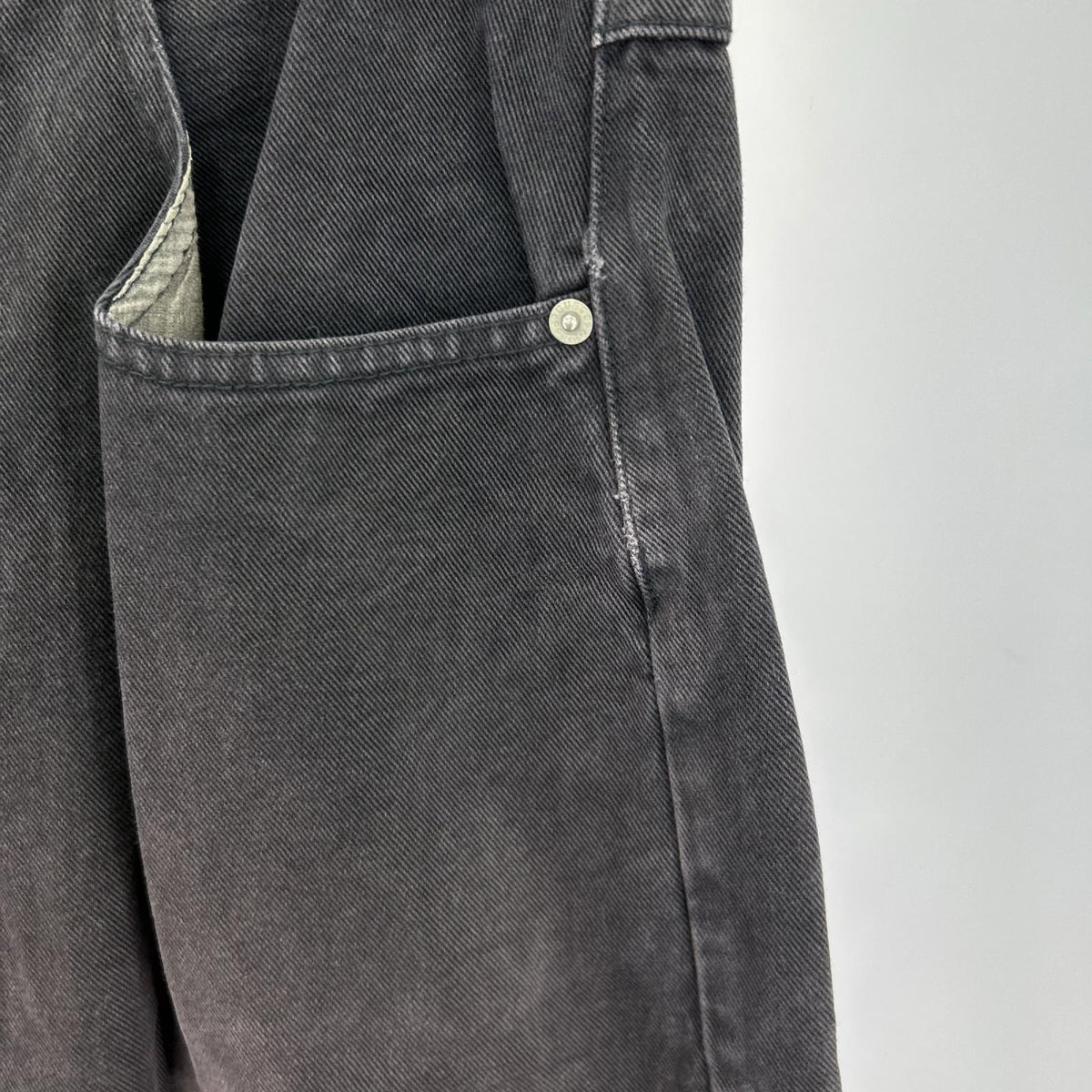 デニムパンツ 90s バギーデニム BLK W32 32 ブラック