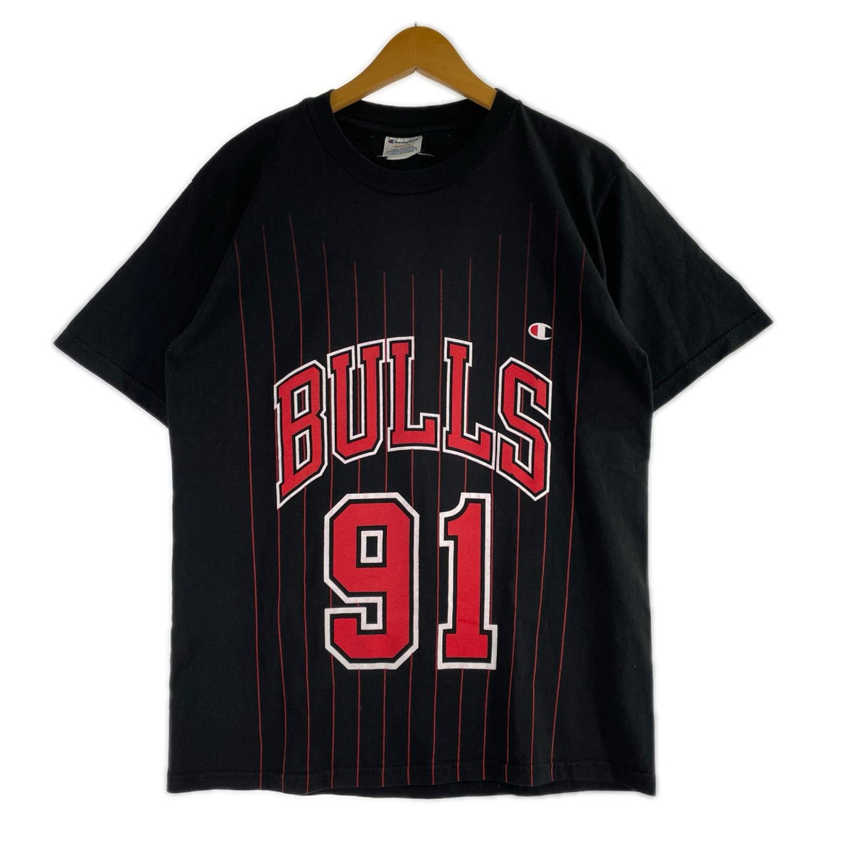 半袖Tシャツ CHAMPION NBA シカゴブルズ 91 ロッドマン M ブラック