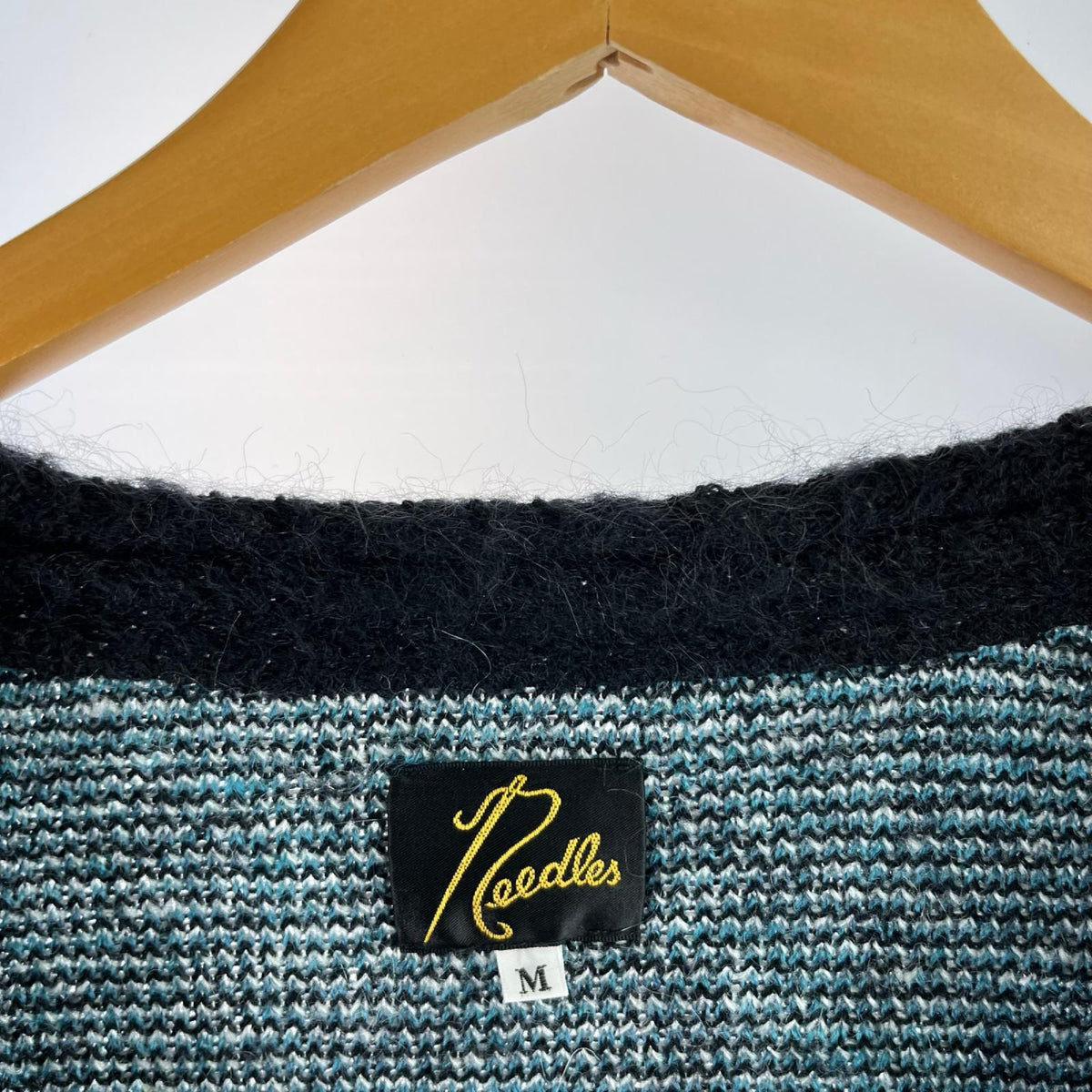 カーディガン 22AW Mohair Cardigan Papillon M ブラック