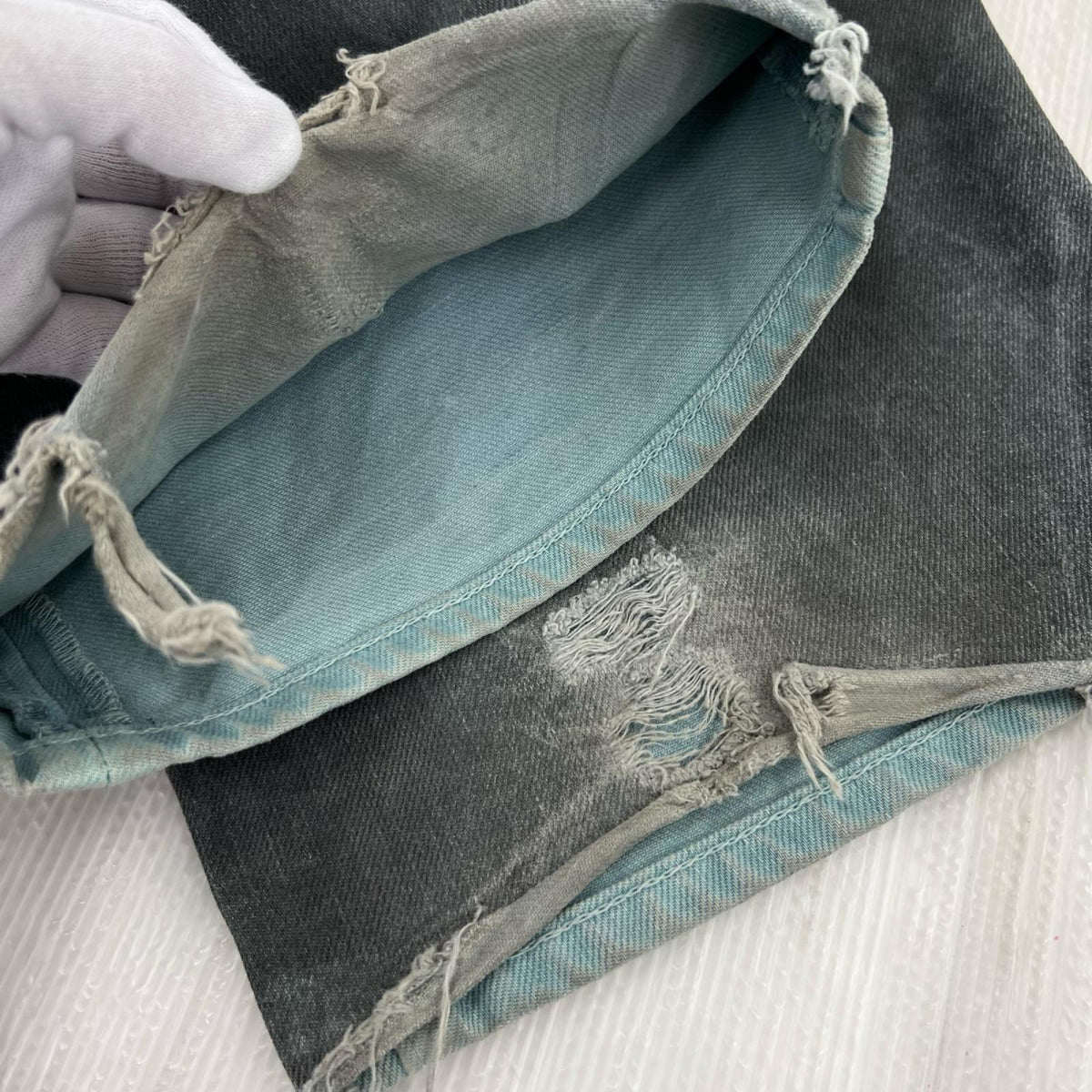 パンツ 23SS SPRAY DYE BIG OL JEANS W30 30 グレー