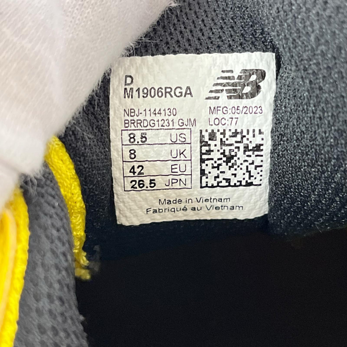 スニーカー NEW BALANCE×GANNI M1906RGA YELLOW 26.5cm (US8 1/2 UK8 EU43) イエロー