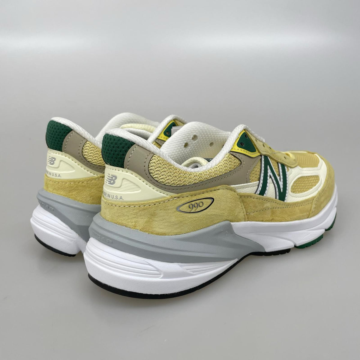 スニーカー NEW BALANCE USA製 990V6 U990TE6 PALE YELLOW 26.5cm (US8 1/2 UK8 EU43) イエロー