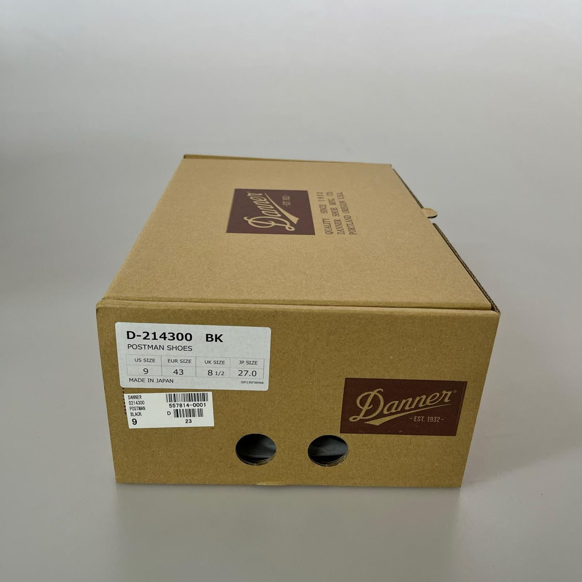 シューズ Danner D-214300 POSTMAN SHOES BLACK 9 黒 ブラック