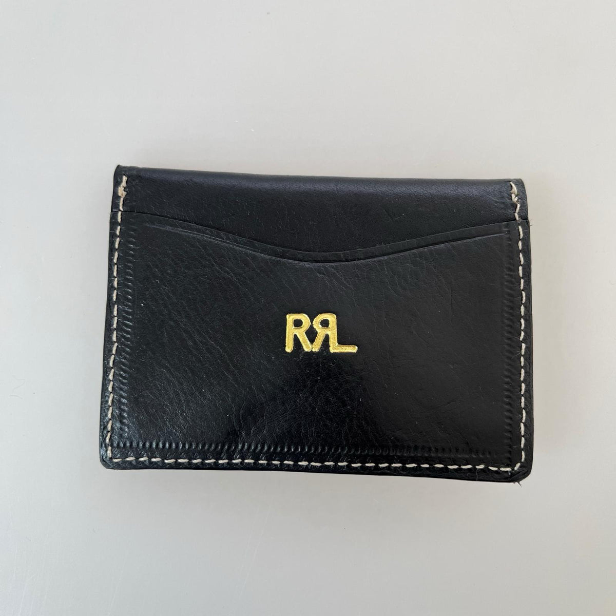 コインケース RRL コンチョ レザーカード&コインケース 黒 ブラック