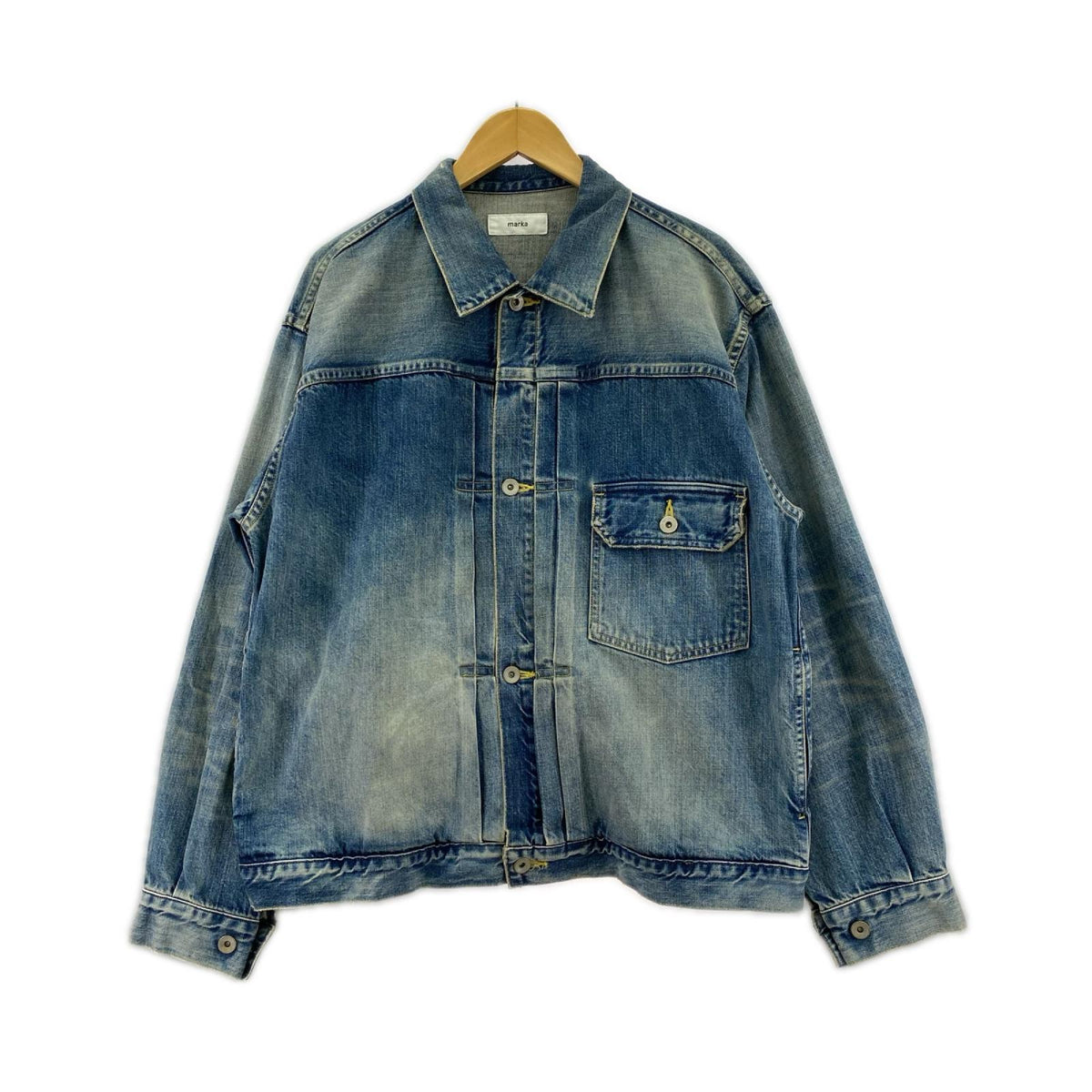 デニムジャケット marka ORGANIC COTTON 12oz TYPE 1 DENIM JACKET 3 3 ブルー