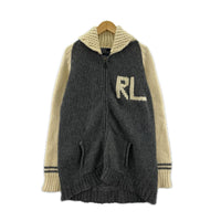 ジャケット RLロゴ ラムウールショールカラーニットジャケット GRY M M グレー
