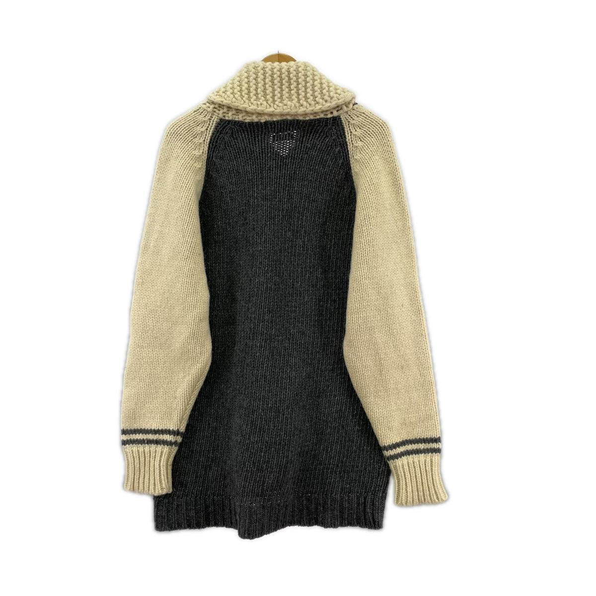 ジャケット RLロゴ ラムウールショールカラーニットジャケット GRY M M グレー